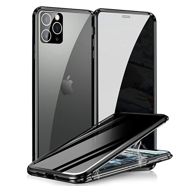 iPhone 12 Pro Max - Praktiskt Skyddande Magnetiskt Dubbelskal