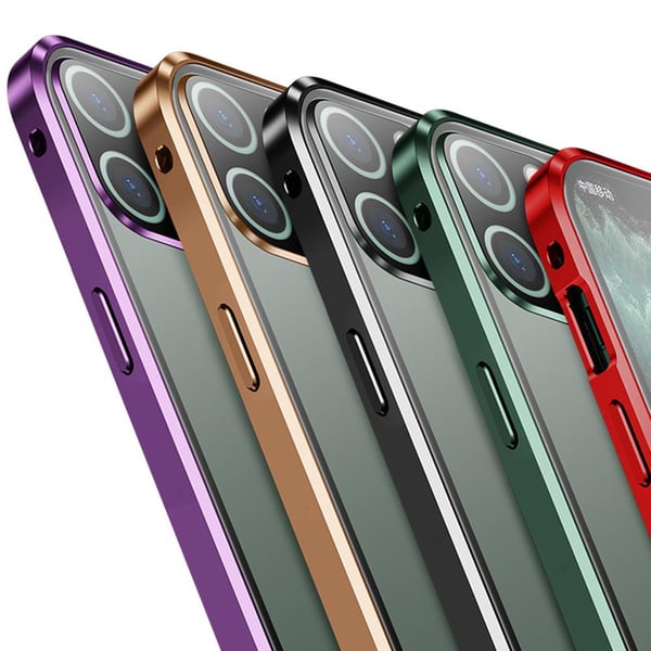 iPhone 12 Pro Max - Praktiskt Skyddande Magnetiskt Dubbelskal