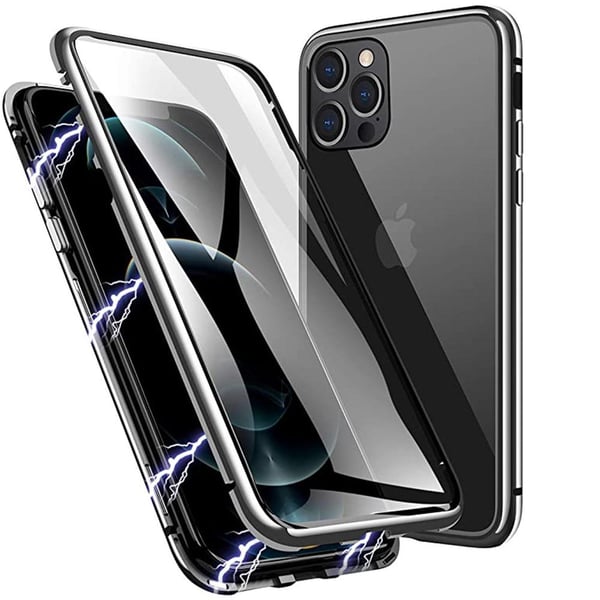 iPhone 12 Pro Max - Praktiskt Skyddande Magnetiskt Dubbelskal