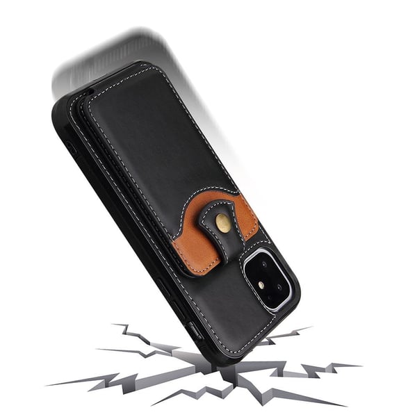 iPhone 12 - Praktiskt Stilsäkert Skal med Korthållare