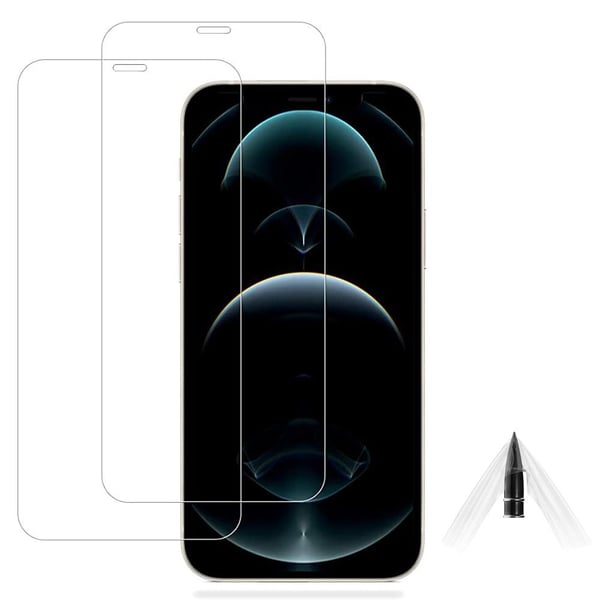 iPhone 12 3-PACK Mjukt Skärmskydd PET 9H 0,2mm
