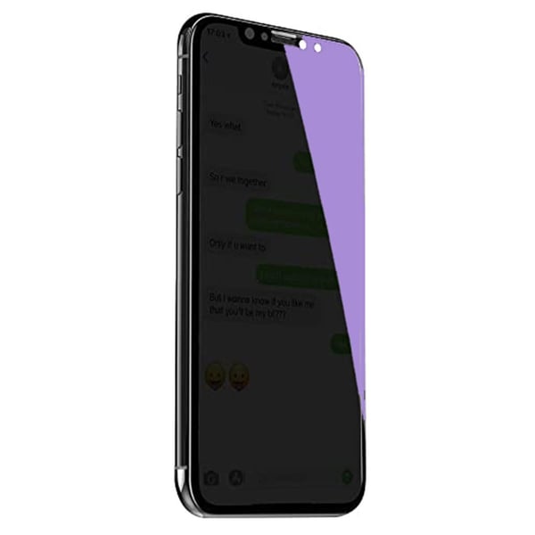 iPhone 11 Pro 2-PACK Skärmskydd Anti-Blueray 2.5D Carbon 9H 0,3mm