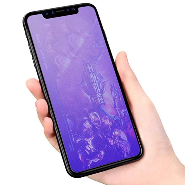 iPhone XS Max Skärmskydd Anti-Blueray 2.5D Carbon 9H 0,3mm