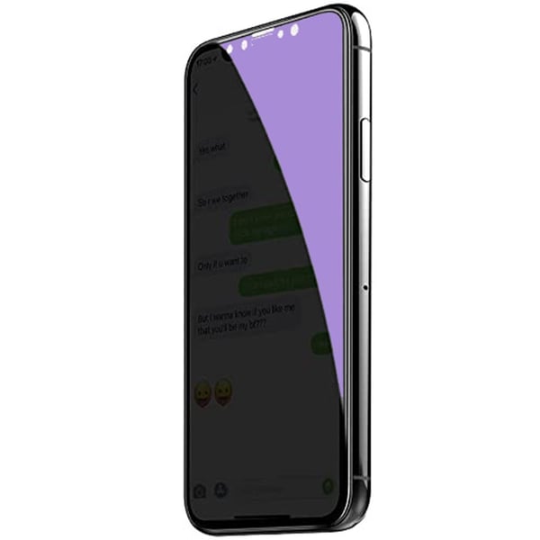 iPhone XS Max Skärmskydd Anti-Blueray 2.5D Carbon 9H 0,3mm