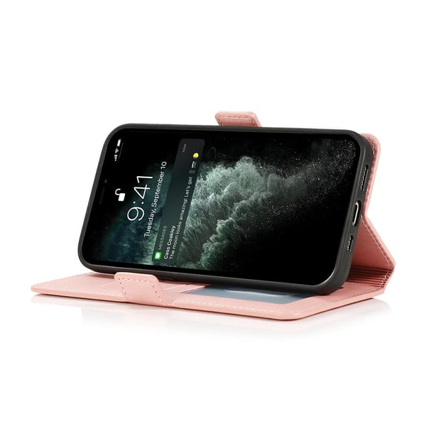iPhone 12 Pro Max - Professionellt Smart Plånboksfodral (FLOVEME)
