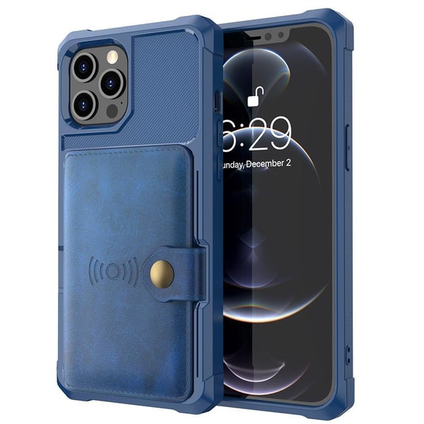 iPhone 12 Pro Max - Praktiskt Stilrent Skal med Korthållare