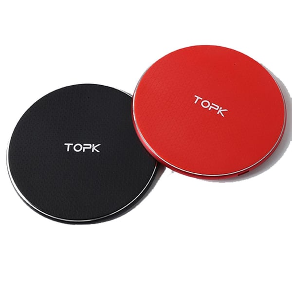 TOPK 10W Qi Trådlös Laddare Snabbladdnings Platta