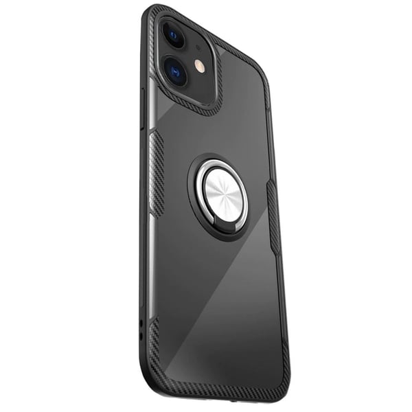 iPhone 12 Mini - Stilsäkert Skyddande Skal med Ringhållare LEMAN