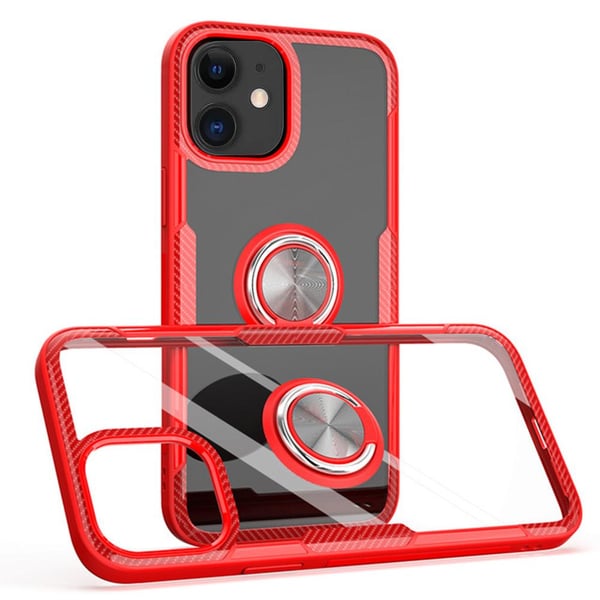 iPhone 12 Mini - Stilsäkert Skyddande Skal med Ringhållare LEMAN