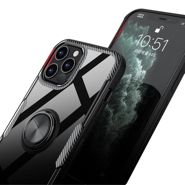 iPhone 12 Pro Max - Effektfullt Skal med Ringhållare (LEMAN)