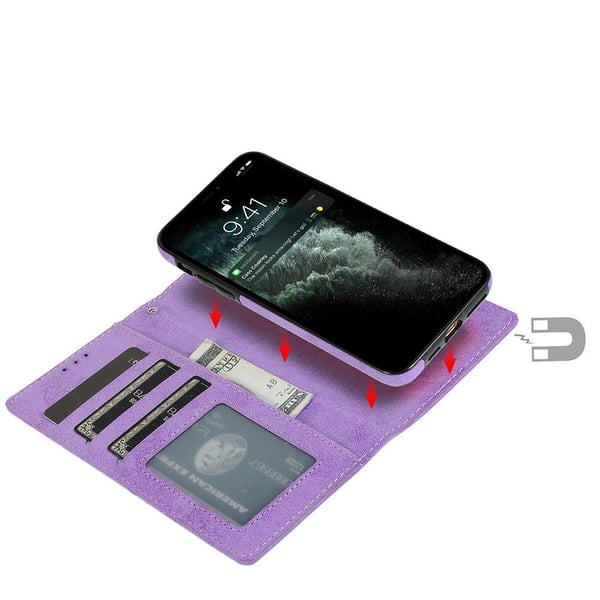 iPhone 12 Pro Max - Robust Dubbelfunktions Plånboksfodral