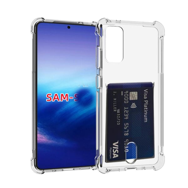 Samsung Galaxy Note 20 Ultra - Skyddande Silikonskal Korthållare