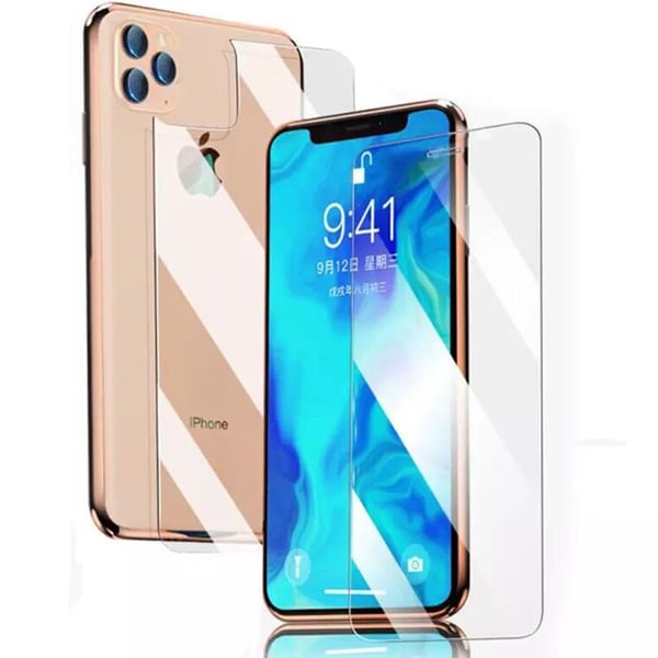 3-in-1 iPhone 12 Pro Fram- & Baksida + Kameralinsskydd
