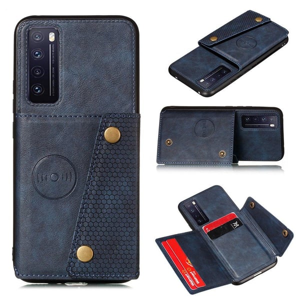 Huawei P Smart 2021 - Stilrent Skal med Korthållare RETRO
