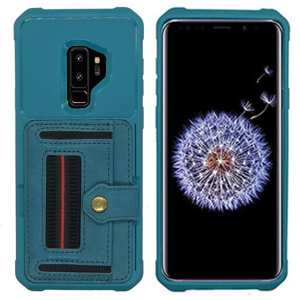 Samsung Galaxy S9 Plus - Praktiskt Stilrent Skal med Korthållare