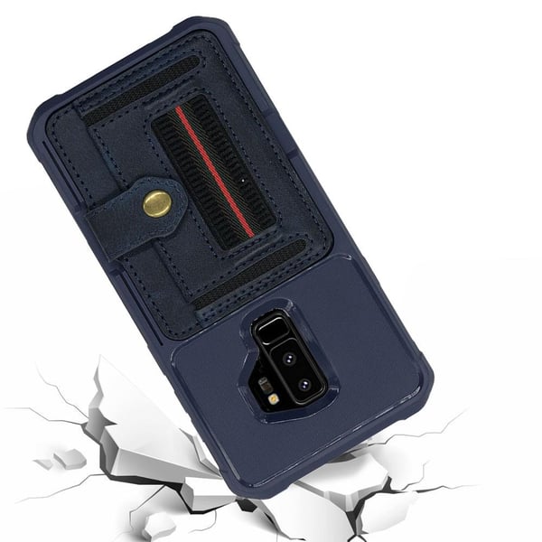 Samsung Galaxy S9 Plus - Praktiskt Stilrent Skal med Korthållare