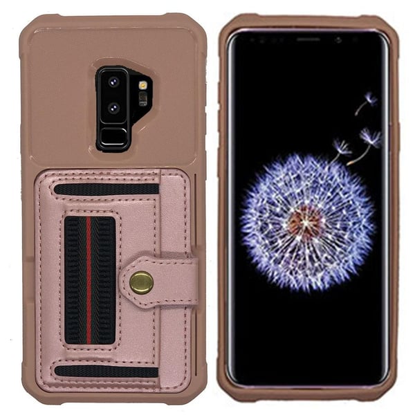 Samsung Galaxy S9 Plus - Praktiskt Stilrent Skal med Korthållare