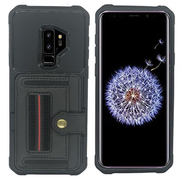 Samsung Galaxy S9 Plus - Praktiskt Stilrent Skal med Korthållare