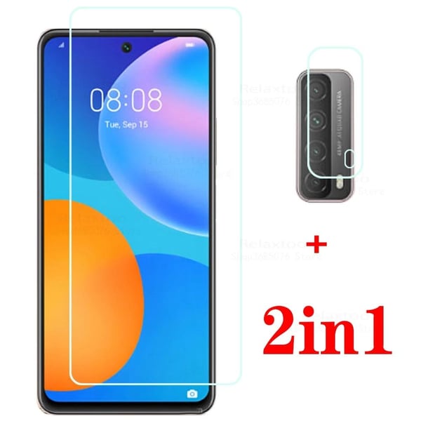 Huawei P smart 2021 Sk�rmskydd + Kameralinsskydd 0,2mm