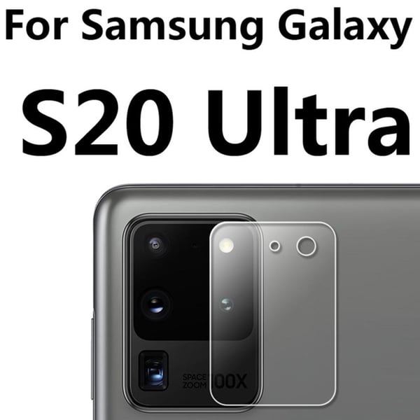 S20 Ultra 2.5D Högkvalitativt HD-Clear Ultratunt Kameralinsskydd