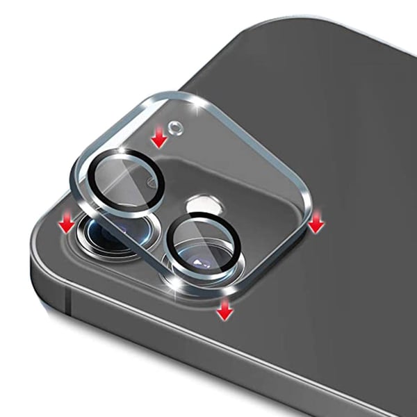 iPhone 12 2.5D Högkvalitativt Ultratunt Kameralinsskydd