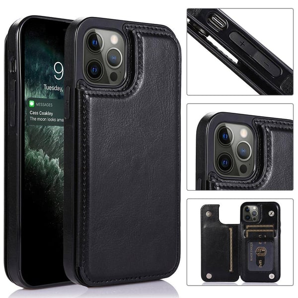 iPhone 12 Pro - Genomtänkt Nkobee Skal med Korthållare