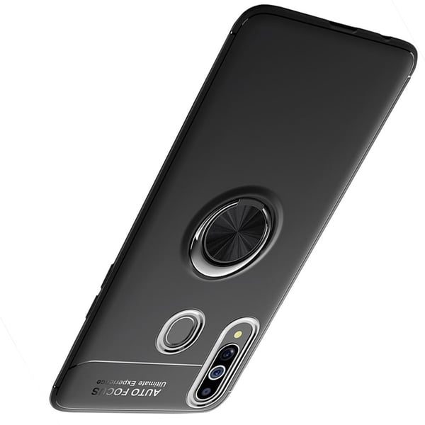 Samsung Galaxy A20S - Stilsäkert Praktiskt Skal med Ringhållare