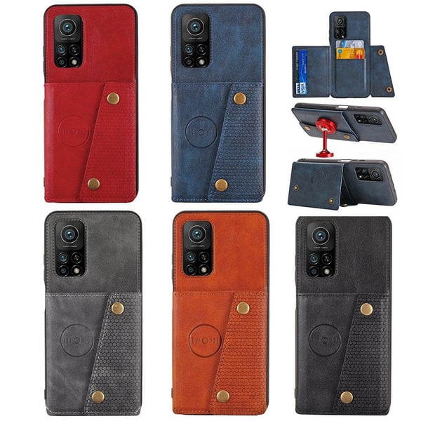 Xiaomi Mi 10T Pro - Effektfullt Stilsäkert Skal med Korthållare