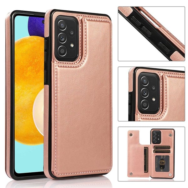 Samsung Galaxy A52 - Stilsäkert NKOBEE Skal med Korthållare