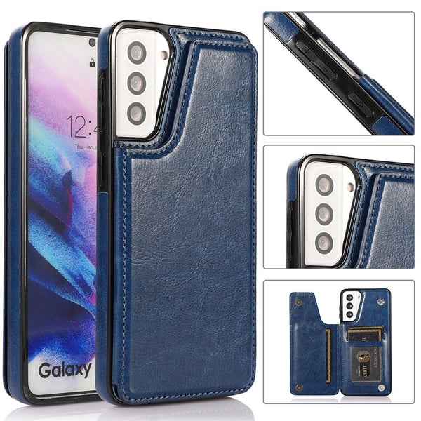 Samsung Galaxy S21 Plus - Skyddande Smidigt Skal med Korthållare