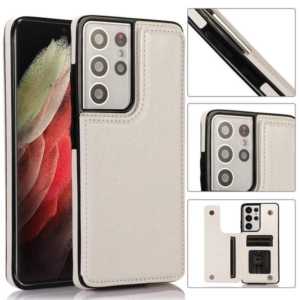 Samsung Galaxy S21 Ultra - Stilrent Skal med Korthållare