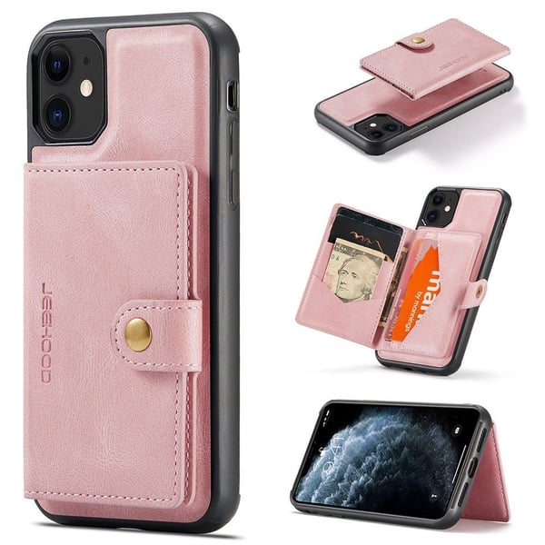 iPhone 12 - Praktiskt Stilrent Skal med Korthållare