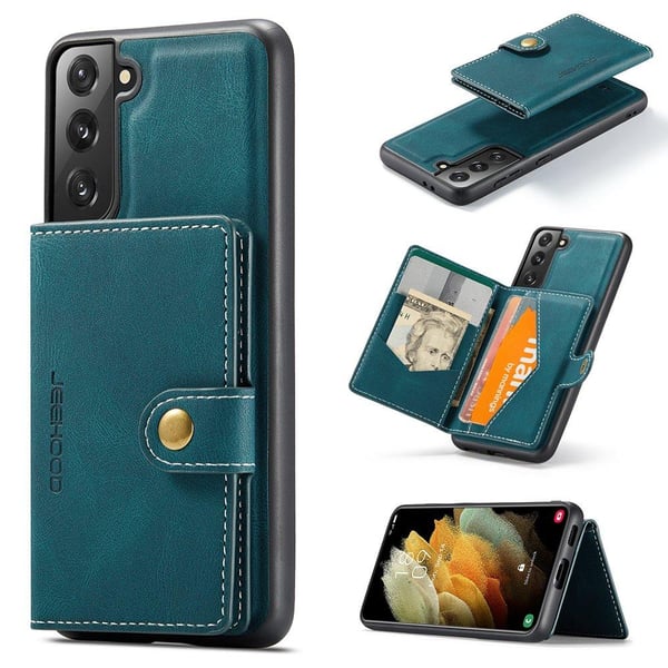 Samsung Galaxy S21 - Elegant Skyddsskal med Kortfack