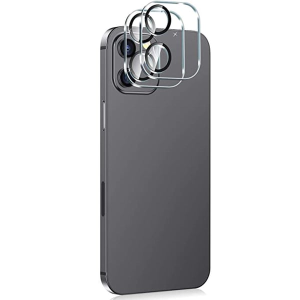 2-PACK iPhone 12 2.5D Högkvalitativt Ultratunt Kameralinsskydd