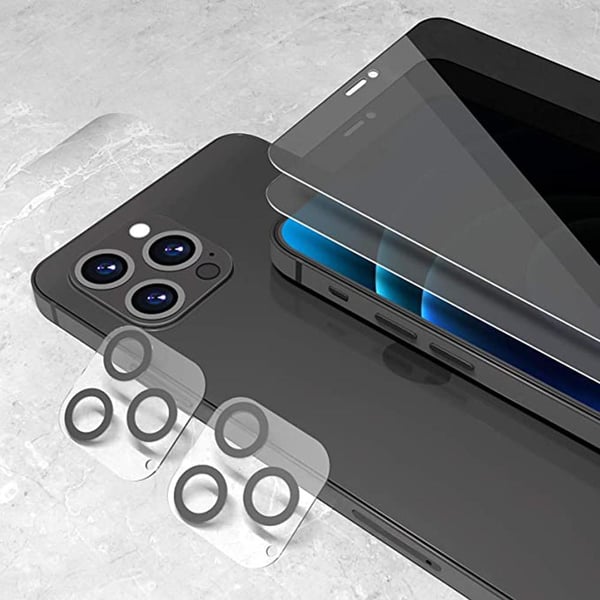 2-PACK iPhone 12 Pro Max Högkvalitativt Kameralinsskydd