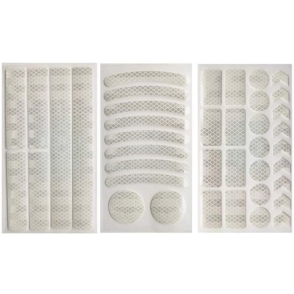 42-PACK Hållbara Reflex Remsor Olika Former