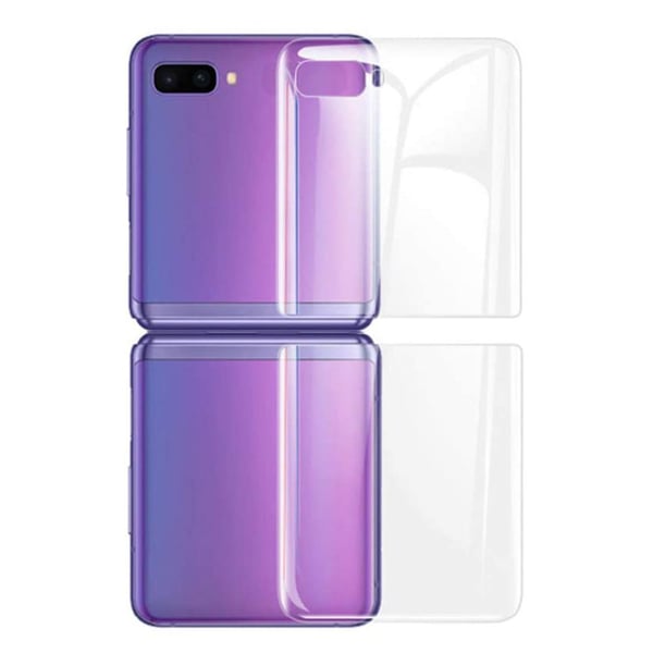 2-PACK Galaxy Z Flip - Skärmskydd 3 in 1 Hydrogel Fram & Baksida