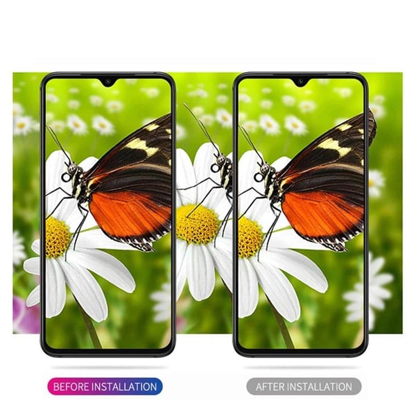 2-PACK Samsung Galaxy A20s Skärmskydd + Kameralinsskydd HD 0,3mm