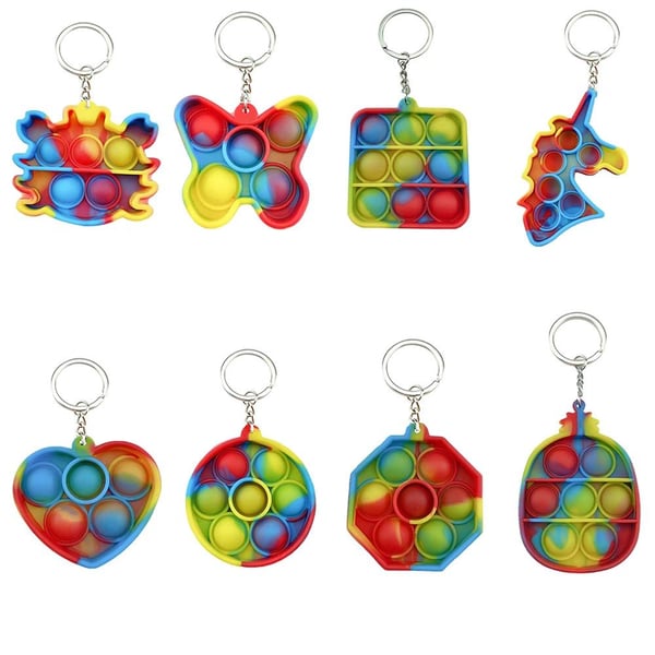 Mjuk Fidget Toy Pop It Simple Dimple Flera Figurer