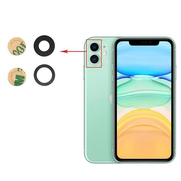 3-PACK iPhone 12 Bakre Kamerafälglins Reservdel