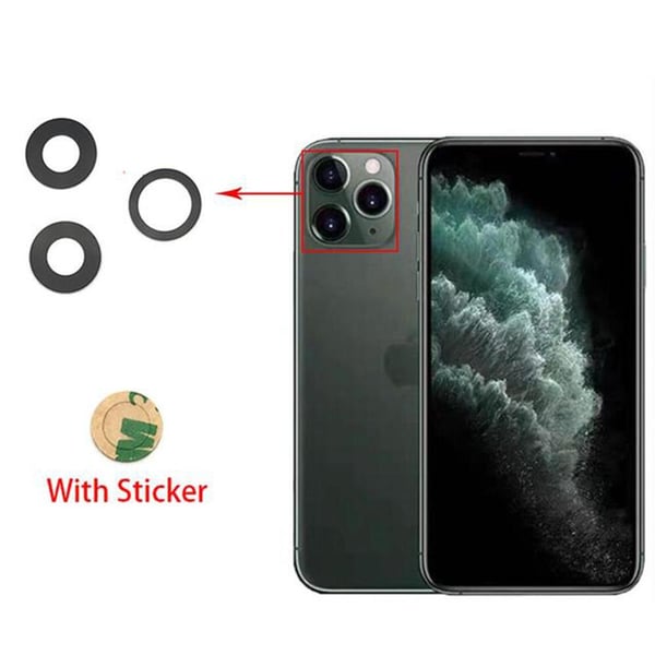2-PACK iPhone 12 Pro Max Bakre Kamerafälglins Reservdel