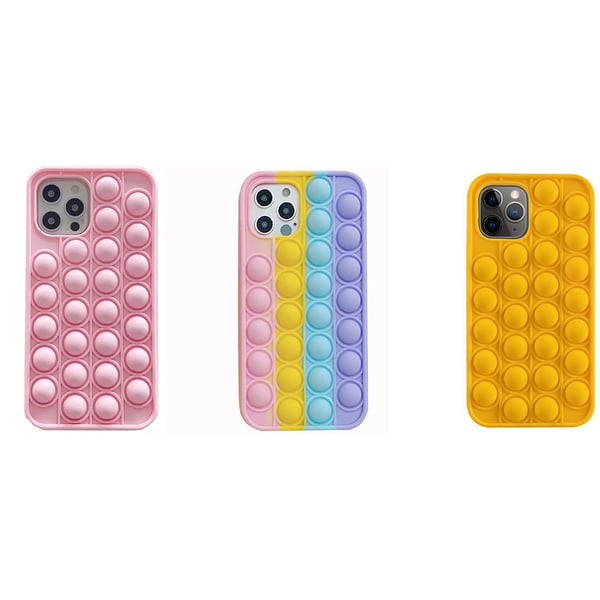 iPhone 12 Pro Max - Genomtänkt Fidget Pop It Silikonskal