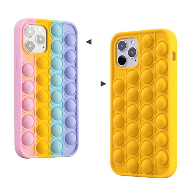 iPhone 12 Pro Max - Genomtänkt Fidget Pop It Silikonskal