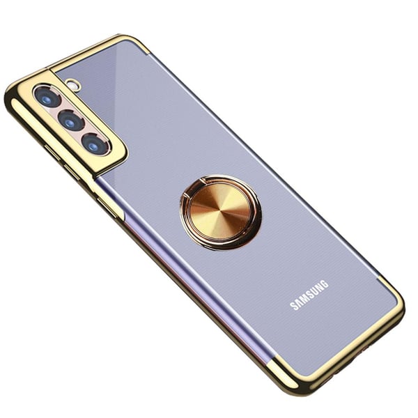 Samsung Galaxy S21 - Stilsäkert Praktiskt Skal med Ringhållare