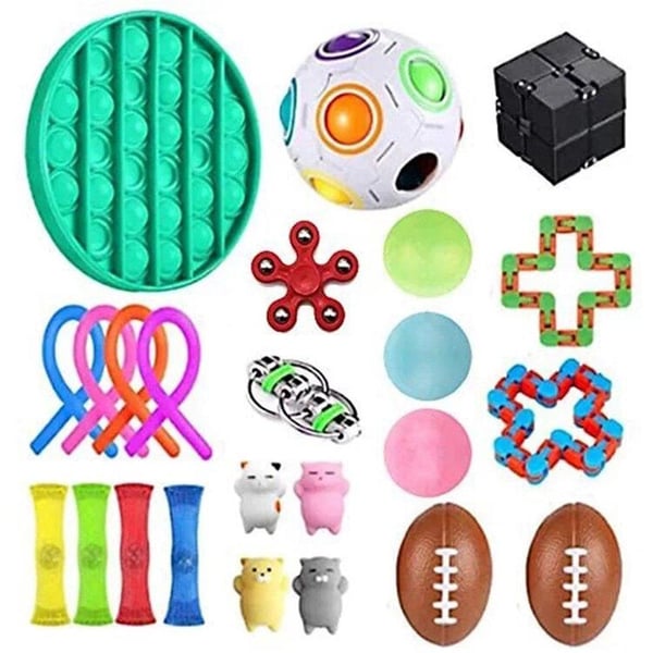 Effektfulla 16-Pack, 24-Pack Fidget Toy Pop It Simple Dimple