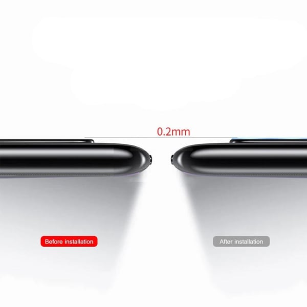 3-PACK Galaxy A12 HD-Clear Ultratunt Kameralinsskydd