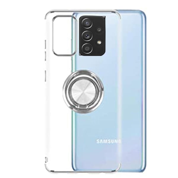 Samsung Galaxy A72 - Elegant Silikonskal med Ringhållare