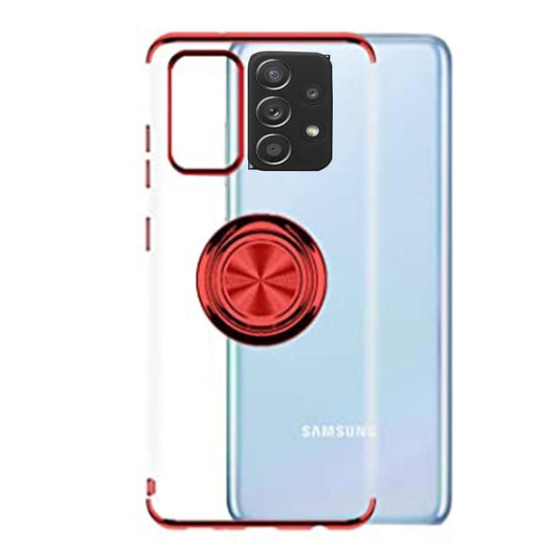 Samsung Galaxy A72 - Elegant Silikonskal med Ringhållare