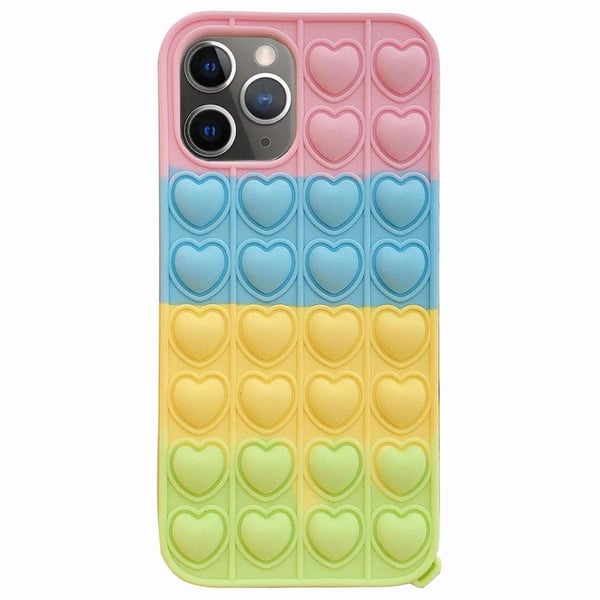 iPhone 12 Pro - Mjukt Fidget Pop It Simple Dimple Silikonskal