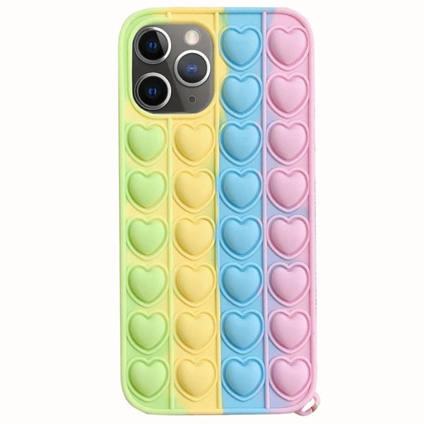 iPhone 12 Pro - Mjukt Fidget Pop It Simple Dimple Silikonskal